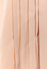 Chloé Lavallière Crepe De Chine Blouse Pink CH25SHT29125_285