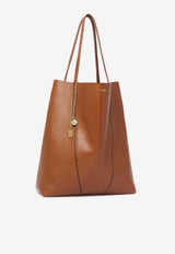 Chloé Spin Leather Tote Bag Brown C25SS811N84_26M