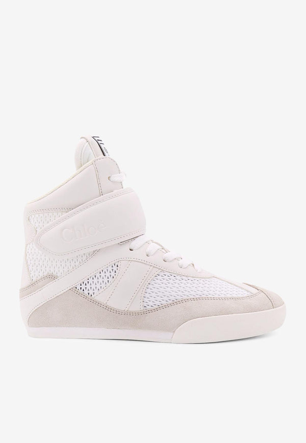 Chloé Kick High-Top Mesh Sneakers White C25S07HPL_20S