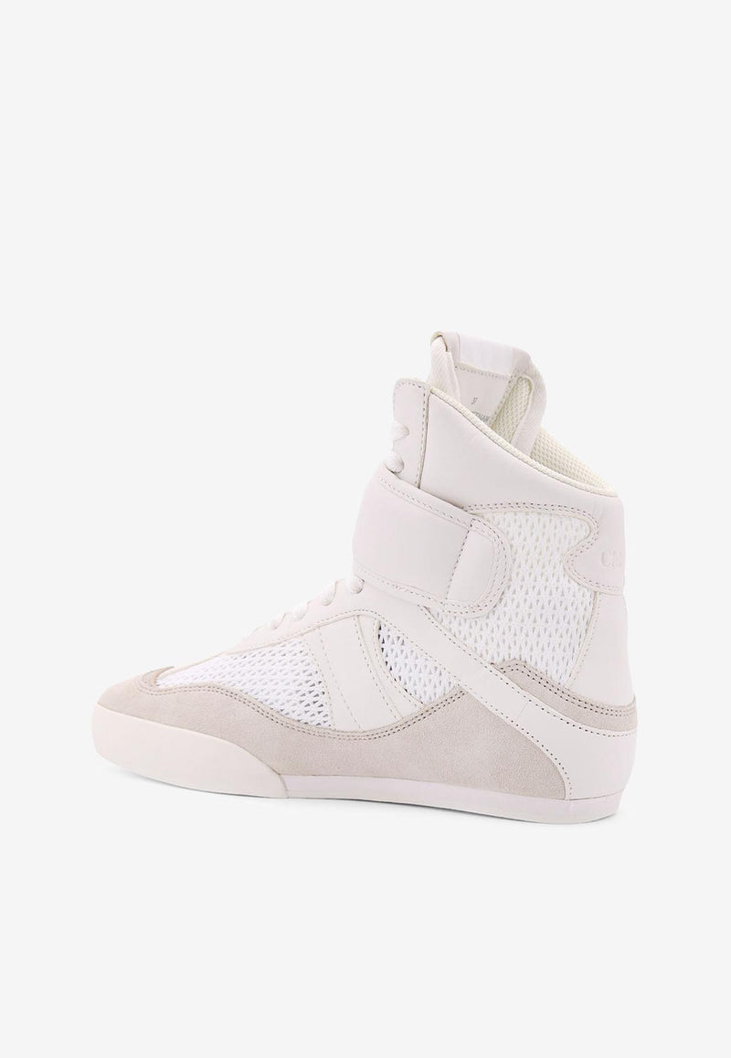 Chloé Kick High-Top Mesh Sneakers White C25S07HPL_20S