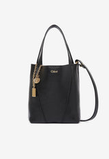 Chloé Spin Grained Leather Top Handle Bag Black CH25SS812N84_001