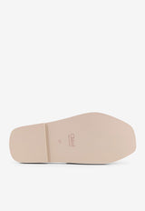 Chloé Woody Logo Flat Sandals  Beige C25S188QT_2YC