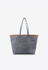 Fendi Large Roll FF Jacquard Tote Bag Blue 8BH425AT14_F1NQ0