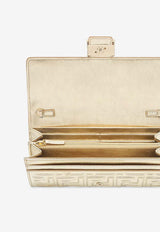 Fendi Baguette Metallic Leather Clutch Gold 8M0365ARO5_F0FZ0