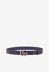 Gucci GG Marmont Leather Reversible Belt Blue 627055FACJT_8441