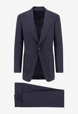 Tom Ford Single-Breasted Wool Suit Blue 2LAP05WOS02_HB790