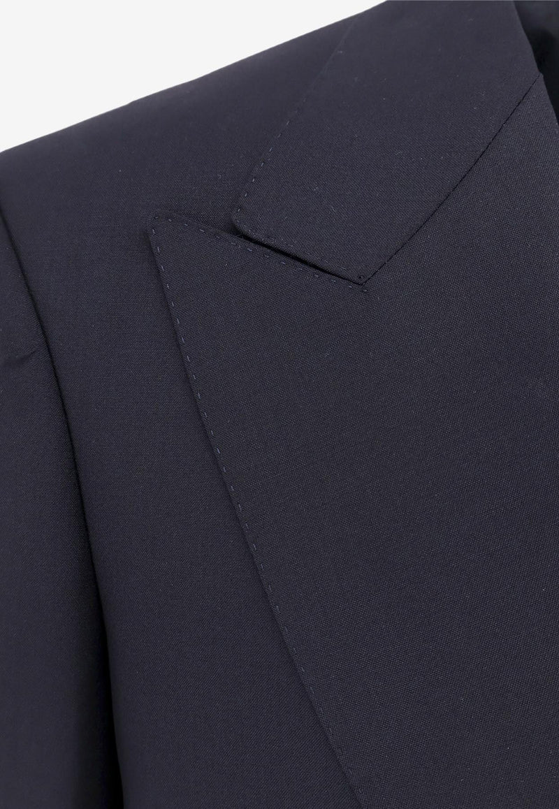 Tom Ford Single-Breasted Wool Suit Blue 2LAP05WOS02_HB790