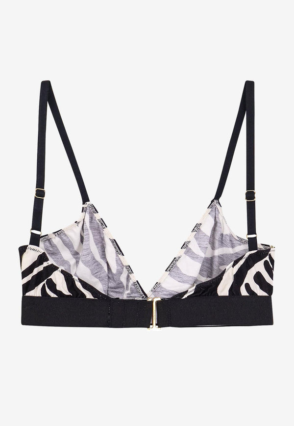 Tom Ford Zebra Print Bra Monochrome BRJ009JEP032_XECBL