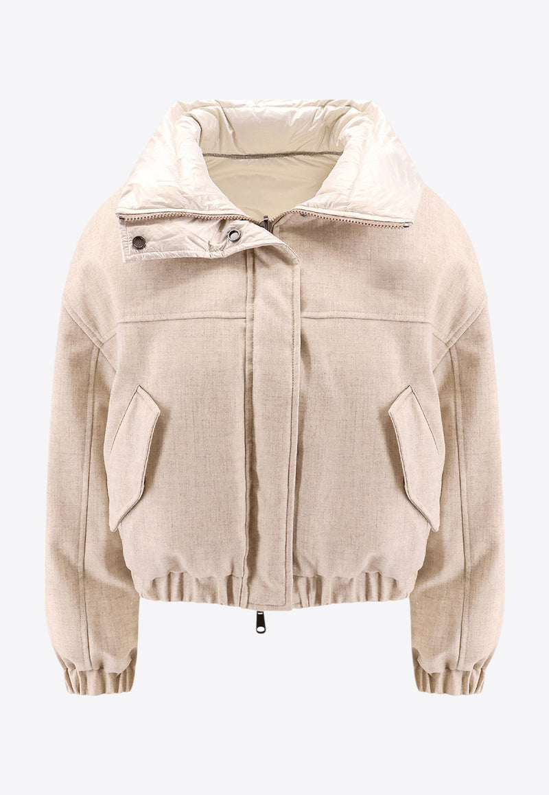 Brunello Cucinelli Reversible Puffer Jacket Beige ML1597927_C130