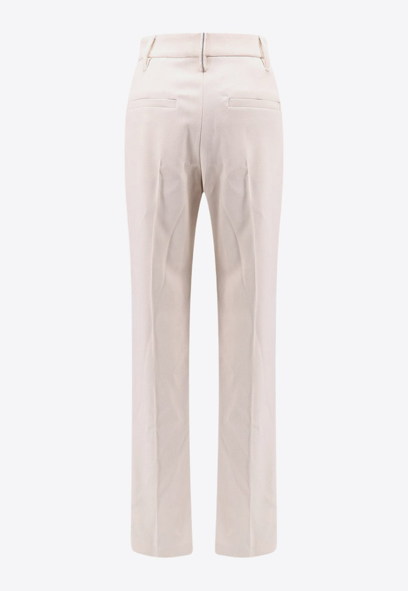 Brunello Cucinelli Straight-Leg Tailored Pants White MB117P8667_C1177