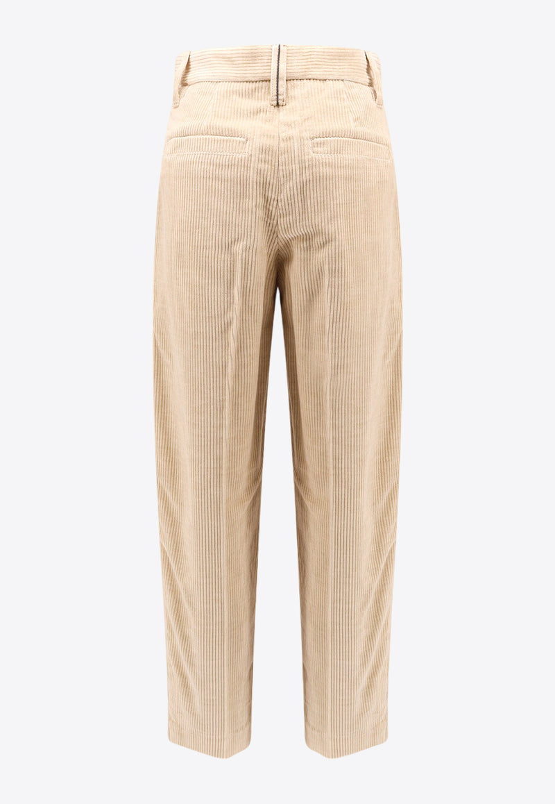 Brunello Cucinelli Straight-Leg Corduroy Pants Beige MP576P8562_C057