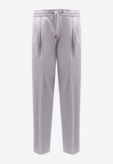 Brunello Cucinelli Straight-Leg Tailored Pants Gray ME226E1710_C272