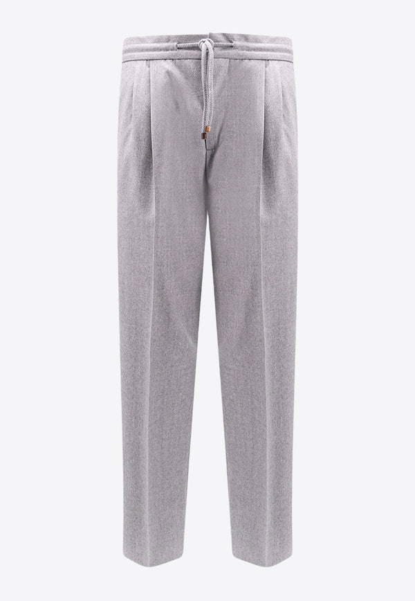 Brunello Cucinelli Straight-Leg Tailored Pants Gray ME226E1710_C272