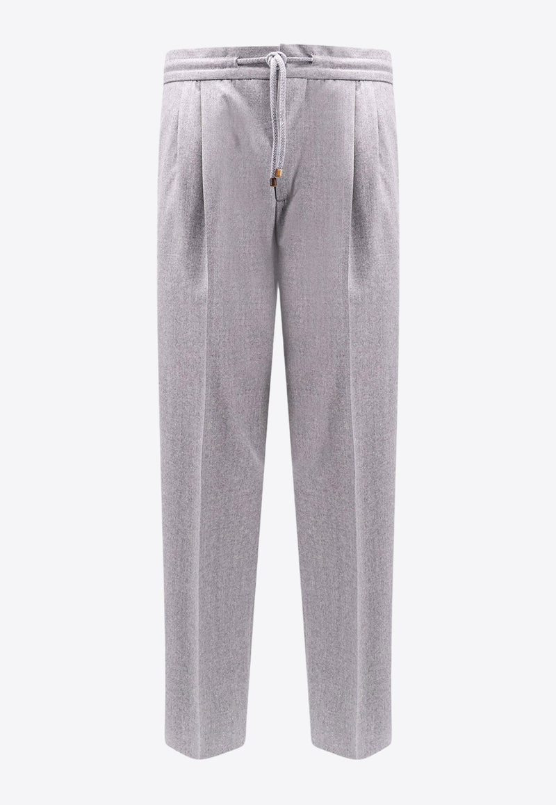 Brunello Cucinelli Straight-Leg Tailored Pants Gray ME226E1710_C272