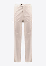 Brunello Cucinelli Straight-Leg Cargo Pants Beige M289LE1890_C6233