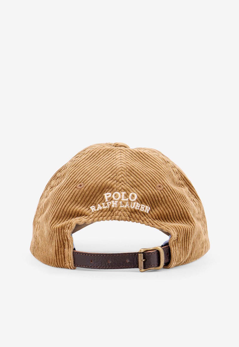 Polo Ralph Lauren Corduroy Logo Baseball Cap Brown 710847175_007