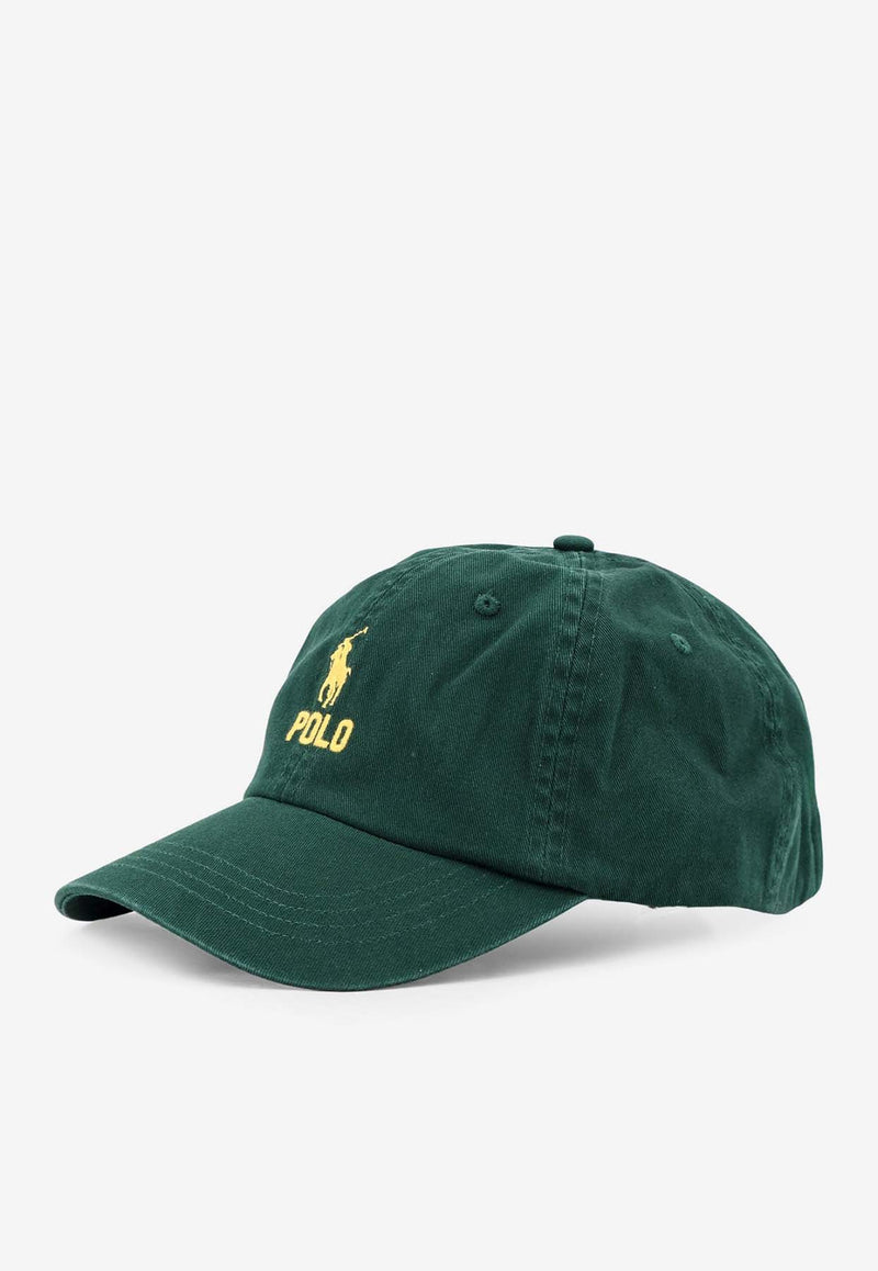 Polo Ralph Lauren Logo Embroidered Baseball Cap Green 710950603_001