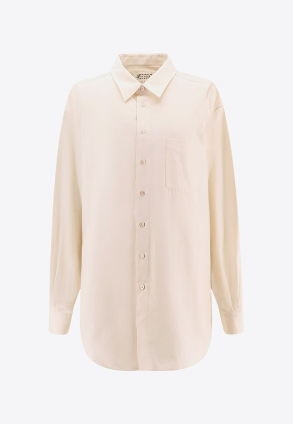 Maison Margiela Basic Long-Sleeved  Shirt White S51DT0017S54352_102