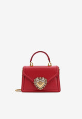 Dolce & Gabbana Small Devotion Calf Leather Top Handle Bag Red BB6711AV893_87124