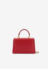 Dolce & Gabbana Small Devotion Calf Leather Top Handle Bag Red BB6711AV893_87124