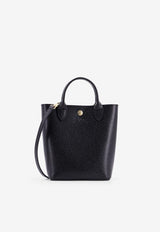 Longchamp XS Épure Grained Leather Tote Bag Black 10269HYZ_001