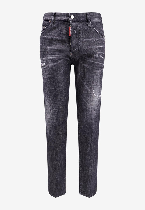 Dsquared2 Cool Guy Straight-Leg Faded Jeans Black S74LB1578S30357_900