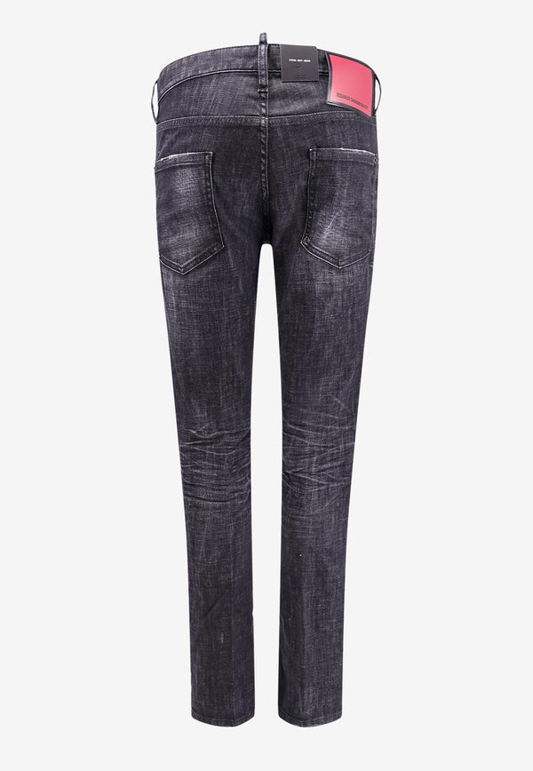 Dsquared2 Cool Guy Straight-Leg Faded Jeans Black S74LB1578S30357_900