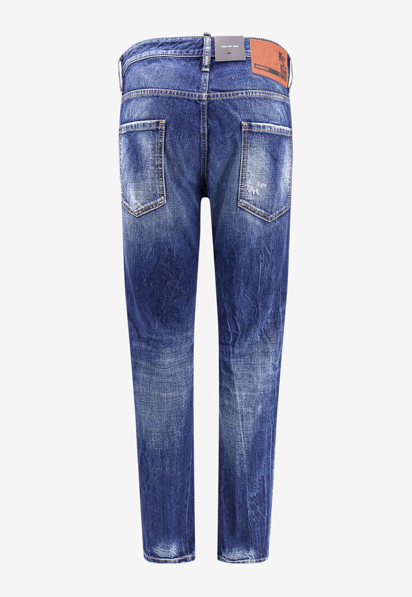 Dsquared2 Cool Guy Straight-Leg Faded Jeans Blue S74LB1677S30309_470