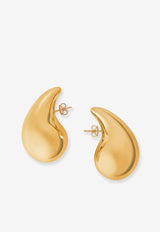 Bottega Veneta Large Drop-Shaped Earrings Gold 720038VAHU0_8120