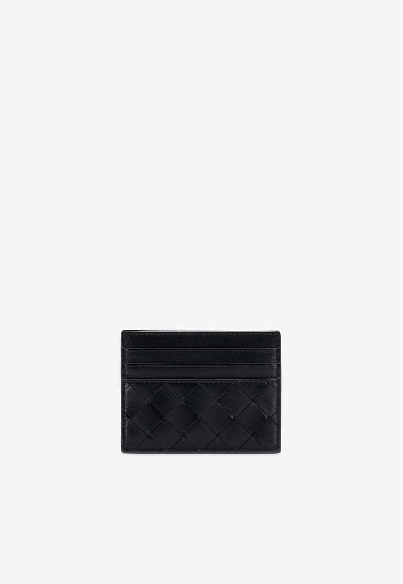 Bottega Veneta Intrecciato Nappa Leather Cardholder Black 796324VCPP3_8425