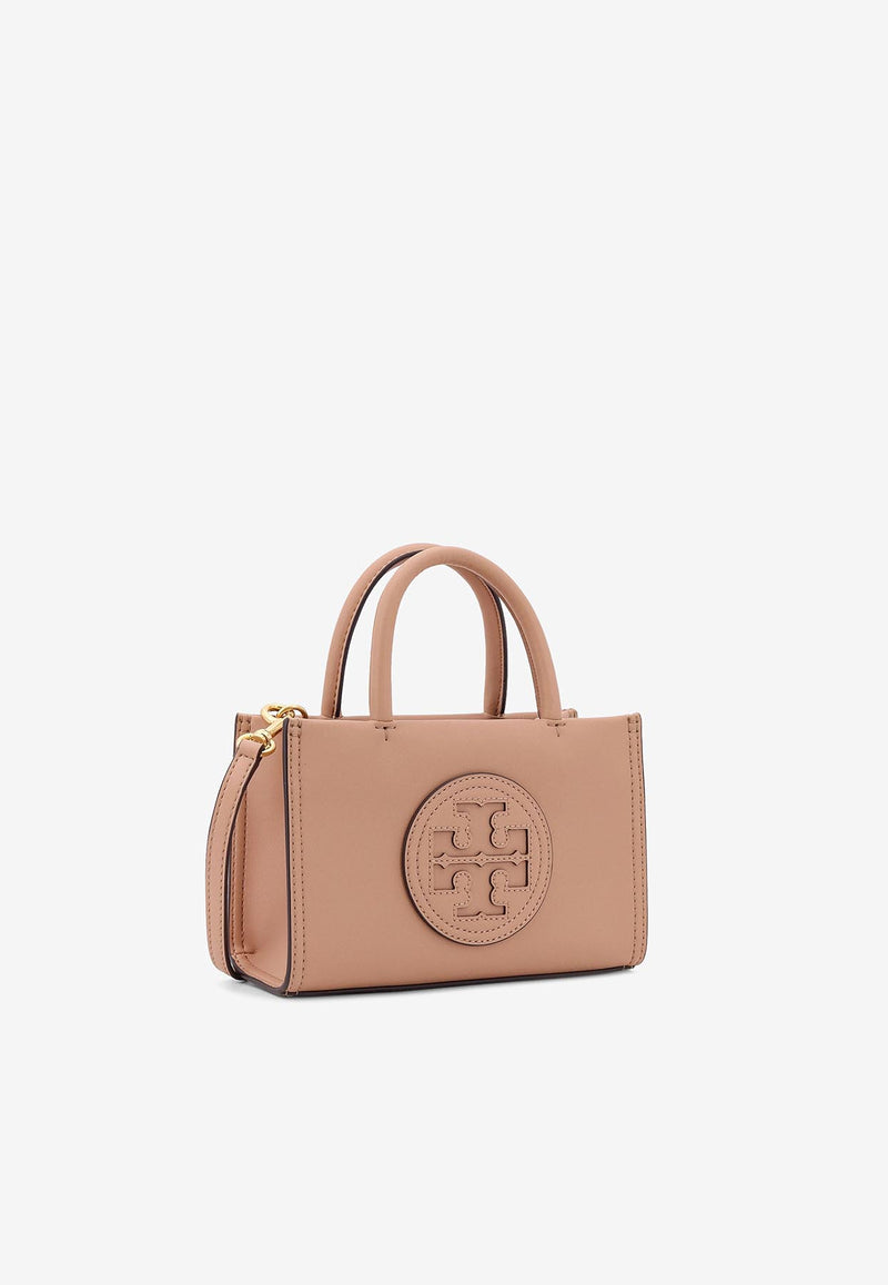 Tory Burch Mini Ella Leather Tote Bag Beige 145613_200