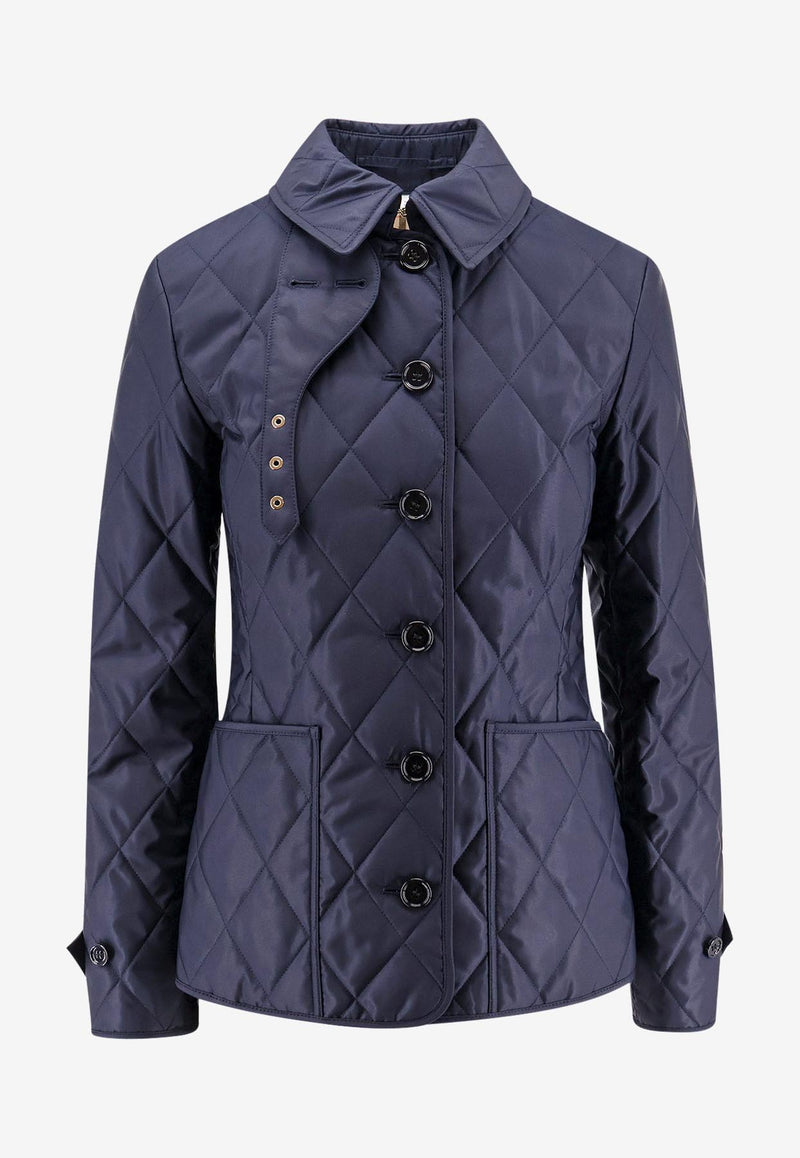 Burberry Fernleigh Quilted Jacket Blue 8100658_A1177