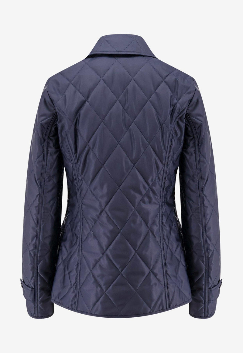 Burberry Fernleigh Quilted Jacket Blue 8100658_A1177