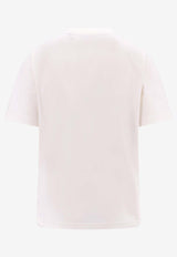 Burberry EKD Check Patch T-shirt White 8104886_B7078