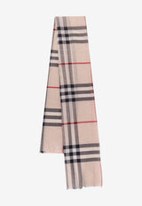 Burberry Vintage Check Wool-Blend Scarf Pink 8078782_A5129