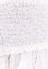 Isabel Marant Etoile Naomi Ruffled Mini Skirt White JU0022FCB3J04E_20WH