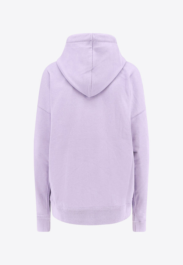 Isabel Marant Etoile Mansel Logo Print Hooded Sweatshirt Purple SW0001FAA1M07E_LCDN