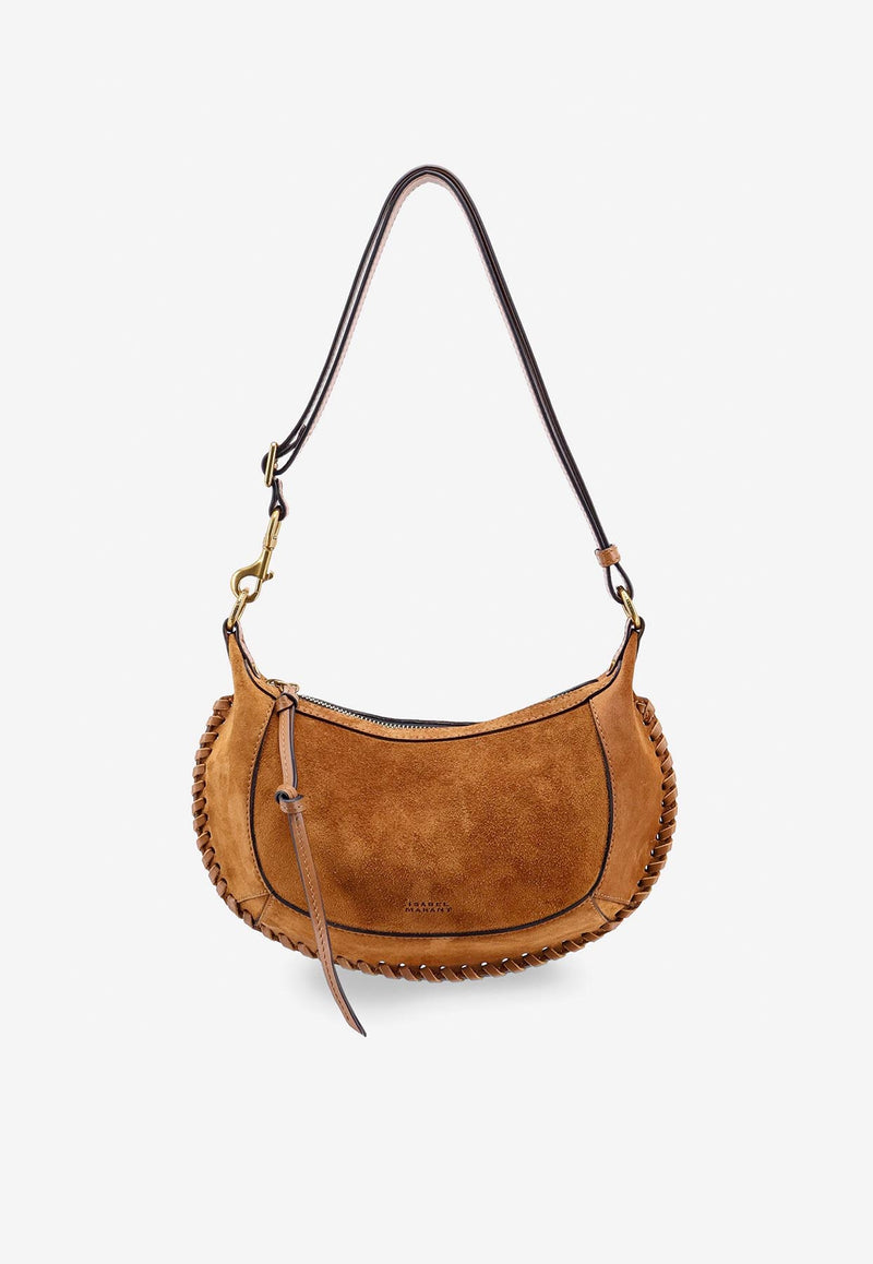 Isabel Marant Oskan Moon Suede Shoulder Bag Brown PP0003FBB3C07M_50CO