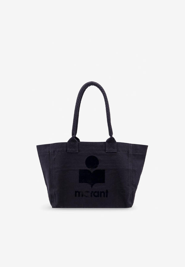 Isabel Marant Yenky Canvas Logo Tote Bag Black PM0062FAA1X18M_01BK