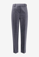 Brunello Cucinelli Tailored Wool-Blend Pants Gray MB116P8703_C001