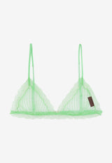 Gucci Lace-Trimmed Silk Bra Green 815575ZHS22_3870