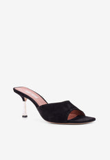 Paris Texas Lorena 75 Suede Mules Black PX1525XVSSS_BLACK