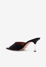 Paris Texas Lorena 75 Suede Mules Black PX1525XVSSS_BLACK