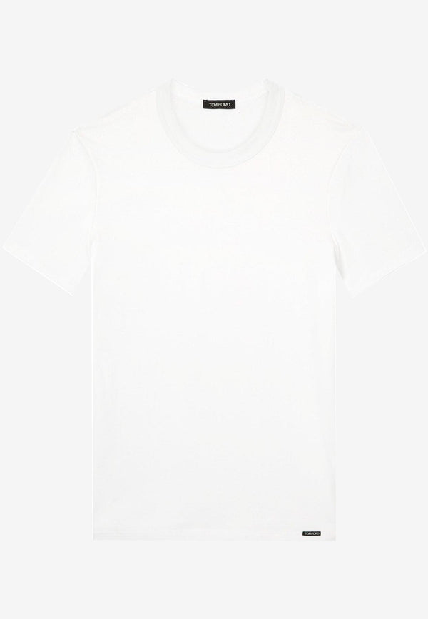 Tom Ford Basic Crewneck T-shirt White T4M081040_100