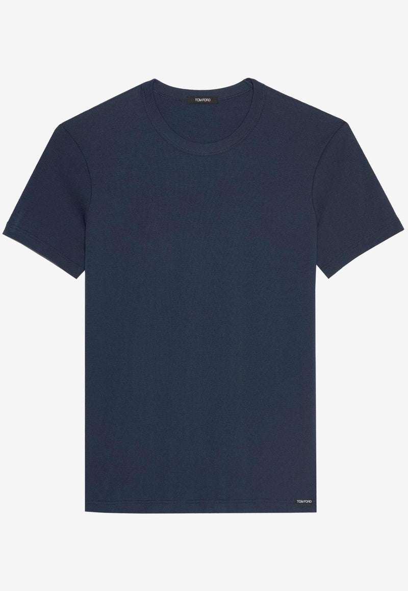 Tom Ford Basic Crewneck T-shirt Blue T4M081040_412