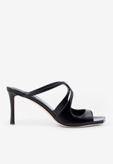 Jimmy Choo Anise 75 Patent Leather Mules Black ANISE75_BLACK