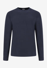 Giorgio Armani Basic Long-Sleeved T-shirt Blue 3GST51SJP4Z_UBSG