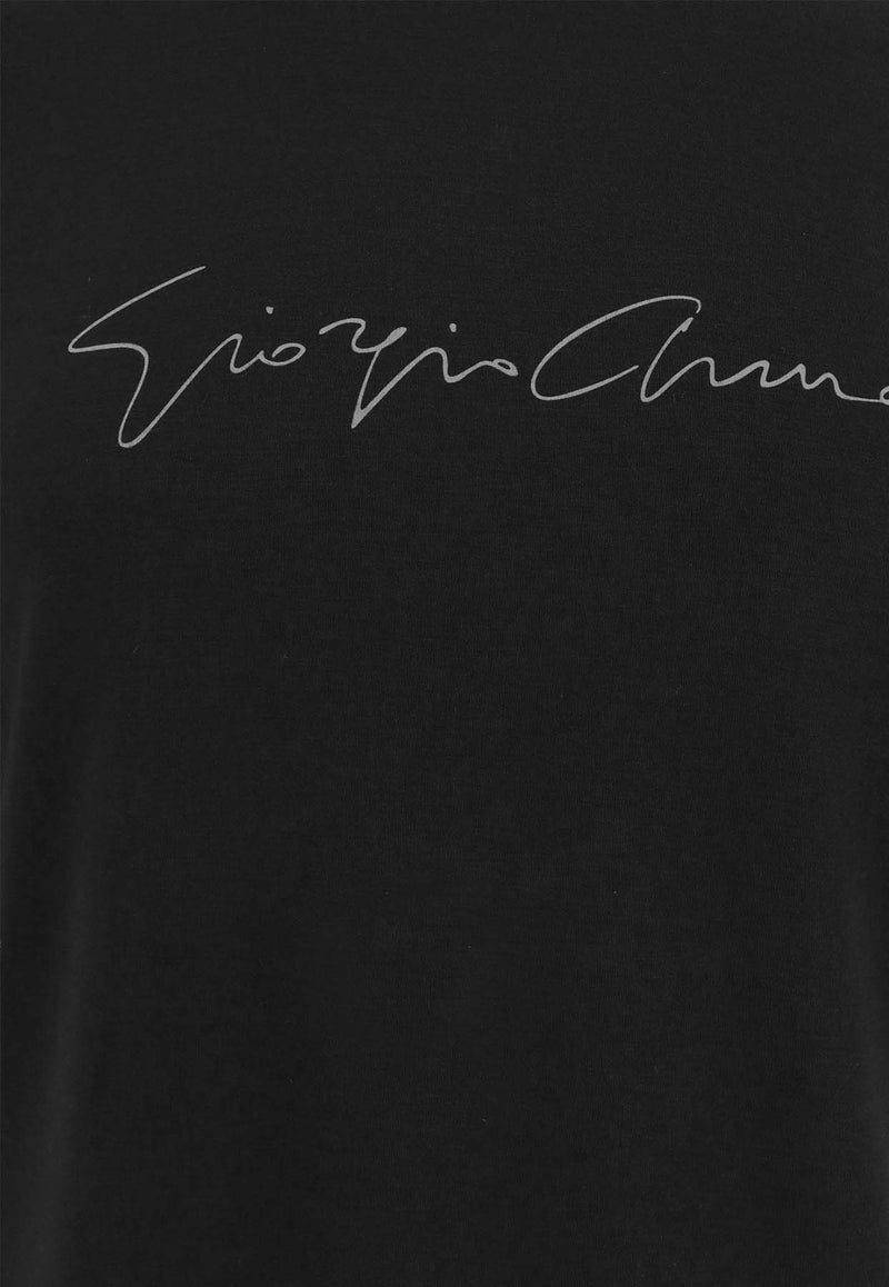 Giorgio Armani Signature Logo T-shirt Black 6GST56SJP4Z_UC99