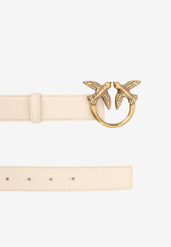 PINKO Love Birds Leather Belt 100125A0F1_Z14Q