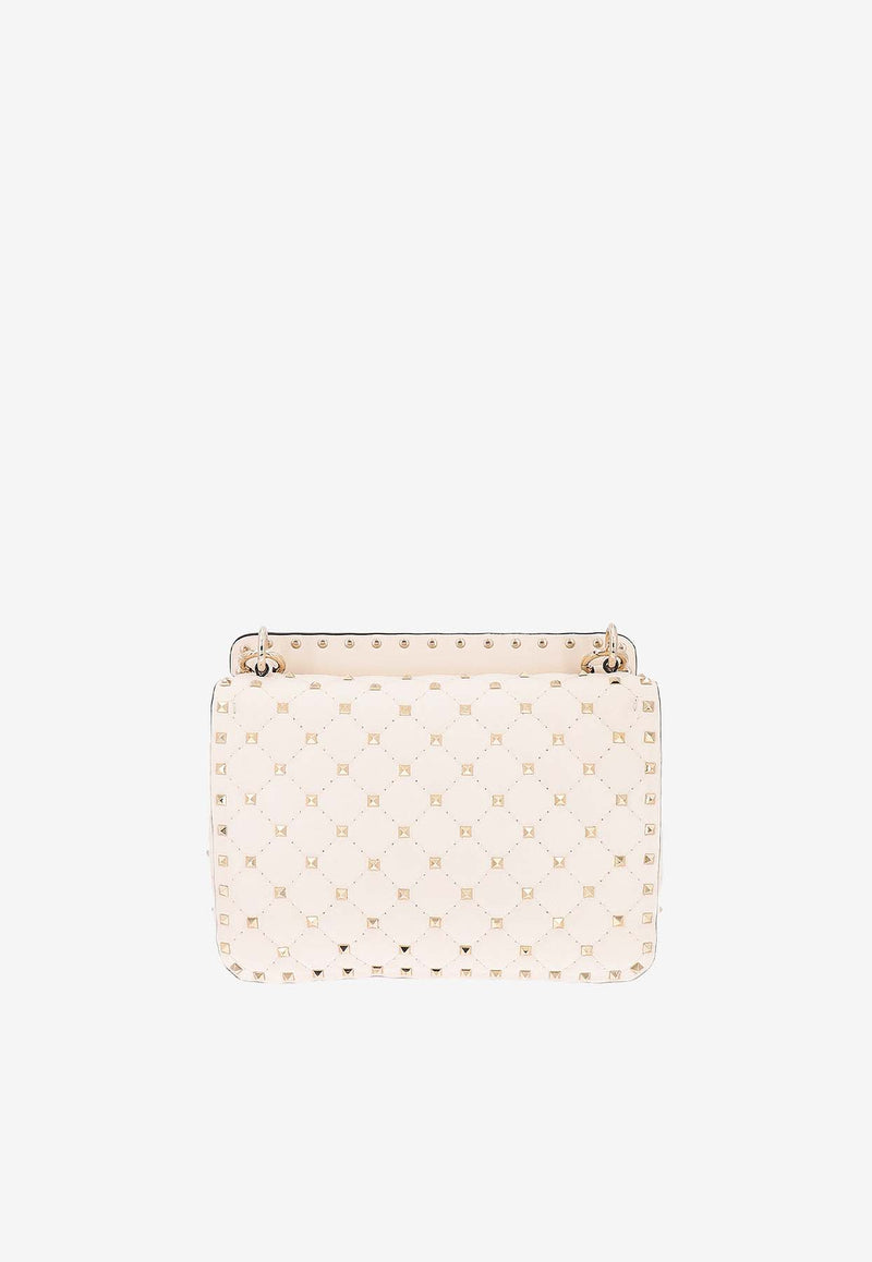 Valentino Medium Rockstud Spike Shoulder Bag Ivory 6W2B0122NAP_I16